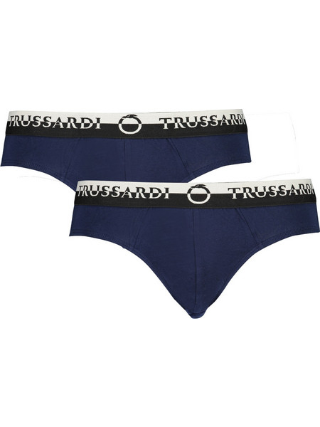 Trussardi Ανδρικά Σλιπ Βαμβακερά Navy Μπλε 2Pack TRU2USP03