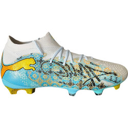 Puma Future 9 Ultimate Playmaker FG 109209-01 Ποδοσφαιρικά Παπούτσια με Τάπες και Καλτσάκι Τιρκουάζ Μπεζ