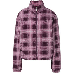 Karl Kani Γυναικεία Ζακέτα Fleece Μακριά με Φερμουάρ Ροζ KW263-022-1