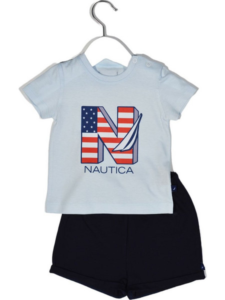 Nautica Des. 11 Βρεφικό Σετ για Αγόρι Καλοκαιρινό Γαλάζιο Μαύρο
