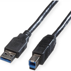 Roline 11.02.8870 Καλώδιο USB-A Male 3.2 to USB-B Male 1.8m Black