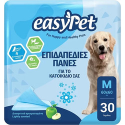 Easypet Επιδαπέδιες Πάνες Σκύλου με Αυτοκόλλητα 90x60cm 30τμχ