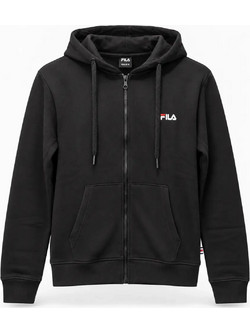 Fila Felia Γυναικεία Ζακέτα Φούτερ Μακριά με Κουκούλα και Φερμουάρ Μαύρη APJPW26001-001