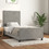 vidaXL Κρεβάτι Μονό Υφασμάτινο με Τάβλες 90x200cm 3125611