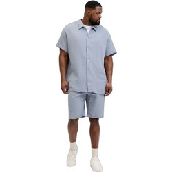 Jack & Jones Ανδρικό Σετ Πουκάμισο & Βερμούδα Καλοκαιρινό Γαλάζιο 12299805