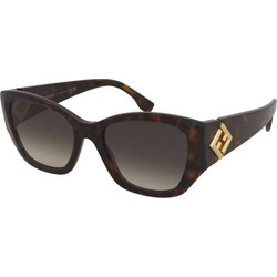 Fendi FE40220I 52F Γυναικεία Γυαλιά Ηλίου Πεταλούδα Κοκάλινα Ταρταρούγα με Μαύρο Φακό