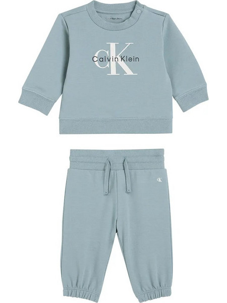 Calvin Klein Βρεφικό Σετ Φόρμας Χειμωνιάτικο Γαλάζιο LV1CKTJI13-CDP