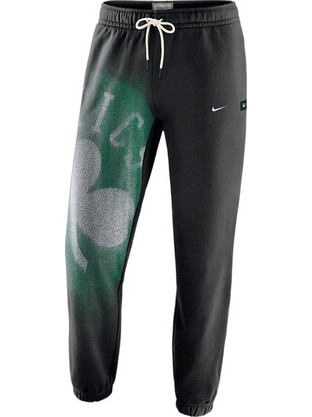 Nike NBA Boston Celtics Ανδρικό Παντελόνι Φόρμας Fleece με Λάστιχο Μαύρο IQ1459-010
