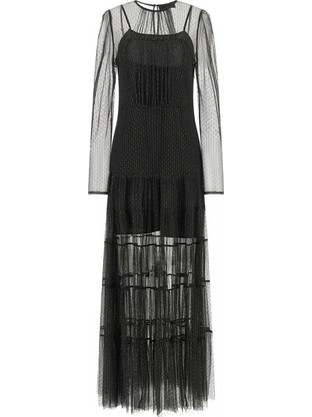 TWINSET Maxi Φόρεμα για Γάμο / Βάπτιση Μαύρο 262TT2150-00006