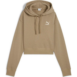 Puma Better Classics Γυναικείο Αθλητικό Crop Top με Κουκούλα Μπεζ 624229-69