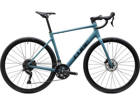 Cube Attain Pro Ποδήλατο Δρόμου 28" Αλουμινίου με 18 Ταχύτητες και Δισκόφρενα Πετρόλ