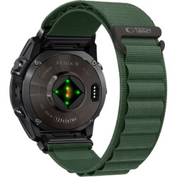 Tech-Protect Nylon Pro Λουράκι Υφασμάτινο Military Green (Garmin 51mm)