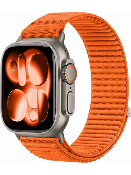 Tech-Protect NylonLoop Λουράκι Υφασμάτινο Orange (Apple Watch 44 / 45 / 46 / 49mm)