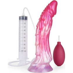 FAAK Rapto Dildo με Βεντούζα & Δυνατότητα Εκσπερμάτωσης 23cm Ροζ