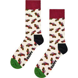 Happy Socks Pickup Ανδρικές Κάλτσες Ψηλές με Σχέδια Λευκές P006392-2094