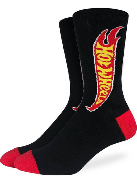 Good Luck Sock Hot Wheels Ανδρικές Κάλτσες Ψηλές με Σχέδια Μαύρες GLS-1553