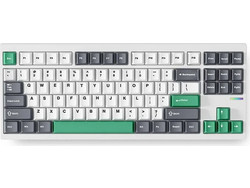 Mchose GX87 Ασύρματο Μηχανικό Gaming Πληκτρολόγιο TenKeyLess με Matcha Latte V2 Διακόπτες RGB White