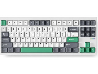 Mchose GX87 Ασύρματο Μηχανικό Gaming Πληκτρολόγιο TenKeyLess με Matcha Latte V2 Διακόπτες RGB White