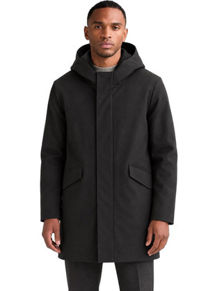 Unity JA-ALLIUM WOOL-AW26 Ανδρικό Μπουφάν Χειμωνιάτικο Μαύρο