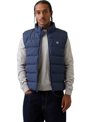 Gap Αμάνικο Ανδρικό Μπουφάν Puffer Navy Μπλε 910051003