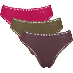 Sloggi Go Crush Mini Βαμβακερά Γυναικεία Slip 3Pack 10219685