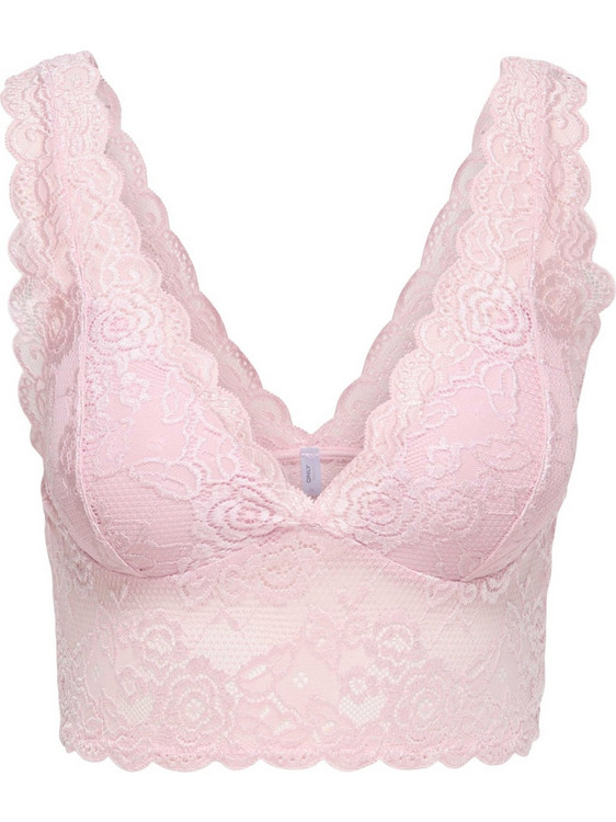 Only Bralette χωρίς Μπανέλα Ροζ 15107599