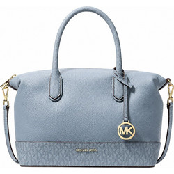 Michael Kors Γυναικεία Τσάντα Χειρός Δερμάτινη Γαλάζια 38S6G4FS2V-CHA