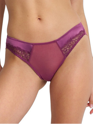 Luna Mystique Γυναικείο Slip με Δαντέλα Φούξια 25801