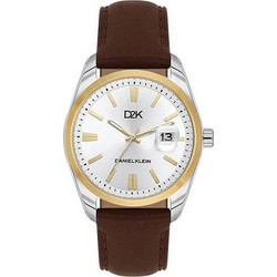 Daniel Klein D2K Ανδρικό Ρολόι με Καφέ Δερμάτινο Λουράκι DK.1.14460-5