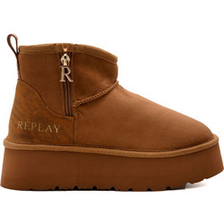 Replay Γυναικεία Μποτάκια Suede Καφέ GWF5A-000-C0200T-C08E