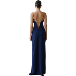 Mix & Match Luisa Maxi Φόρεμα για Γάμο / Βάπτιση Navy Μπλε FW2611