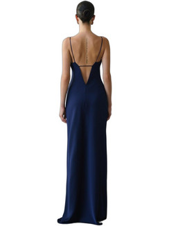 Mix & Match Luisa Maxi Φόρεμα για Γάμο / Βάπτιση Navy Μπλε FW2611