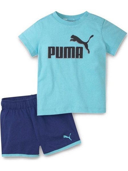 Puma Βρεφικό Σετ για Αγόρι Καλοκαιρινό Γαλάζιο Navy Μπλε 586622-49