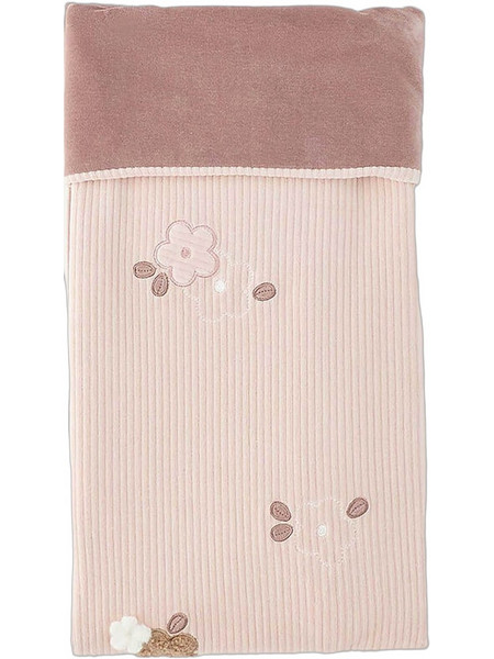 iDo Flowers Κουβέρτα Αγκαλιάς Βελουτέ 75x100 Ροζ