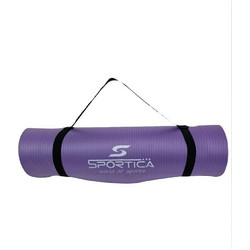 Sportica Στρώμα Γυμναστικής Yoga / Pilates Μωβ με Ιμάντα Μεταφοράς 180x60x1cm