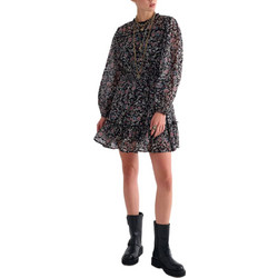 Attrattivo Mini Βραδινό Φόρεμα Floral Μαύρο 9924320