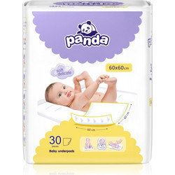 Bella Baby Happy Panda Σετ Σελτεδάκια Αλλαξιέρας Μωρού Λευκά 60x60cm 30τμχ