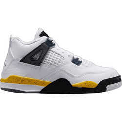 Jordan Air Jordan 4 Retro Παιδικά Sneakers Μποτάκια Λευκά Κίτρινα BQ7669-102