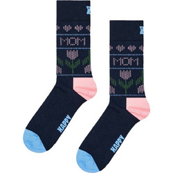 Happy Socks Mother's Tulip Ανδρικές Κάλτσες Ψηλές με Σχέδια Navy Μπλε P006297-2140