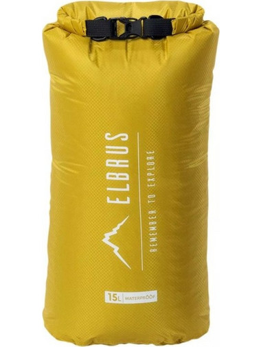 Elbrus 92800482316 Στεγανός Σάκος Ώμου 15lt Κίτρινος