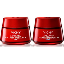 Vichy Liftactiv Collagen Specialist 16 Day Cream 50ml + Liftactiv Collagen Specialist 16 Night Cream 50ml