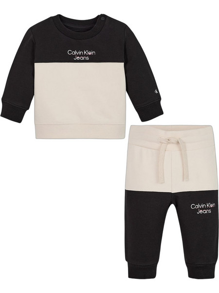 Calvin Klein Βρεφικό Σετ Φόρμας Χειμωνιάτικο Μαύρο IN0IN00088-BEH