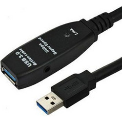 Microconnect USB3.0AAF10A Καλώδιο USB-A Female 3.0 to USB-A Male 10m Black