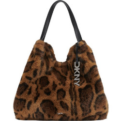 DKNY Paula Γυναικεία Τσάντα Χειρός Υφασμάτινη Καφέ R53ADE49-LEO