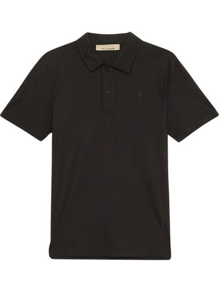 Trussardi Ανδρική Μπλούζα Polo Κοντομάνικη Μαύρη G5098000140-3303