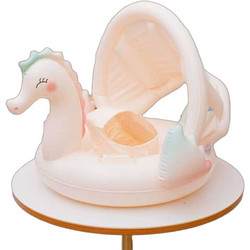 Yoyoso Βρεφικό Σωσίβιο Swimtrainer 70cm με Σκίαστρο Ροζ A81016