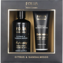 Folia Citrus & Santalwood Shower Gel 300ml + Body Milk 130ml