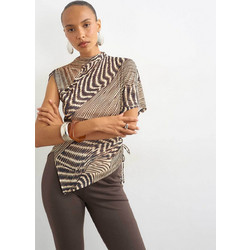 Topshop Bianca Γυναικείο Χειμερινό Top Καφέ 31001458