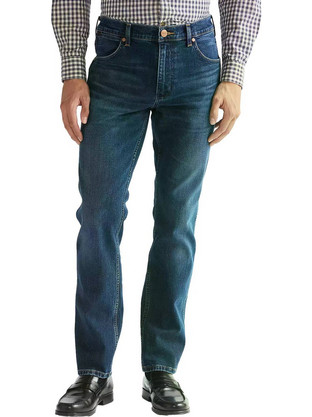 Wrangler Ανδρικό Τζιν Παντελόνι Ελαστικό Κανονική Εφαρμογή Navy Μπλε 112386912