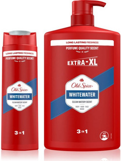 Old Spice Whitewater Ανδρικό Αφρόλουτρο σε Gel 1lt + 400ml